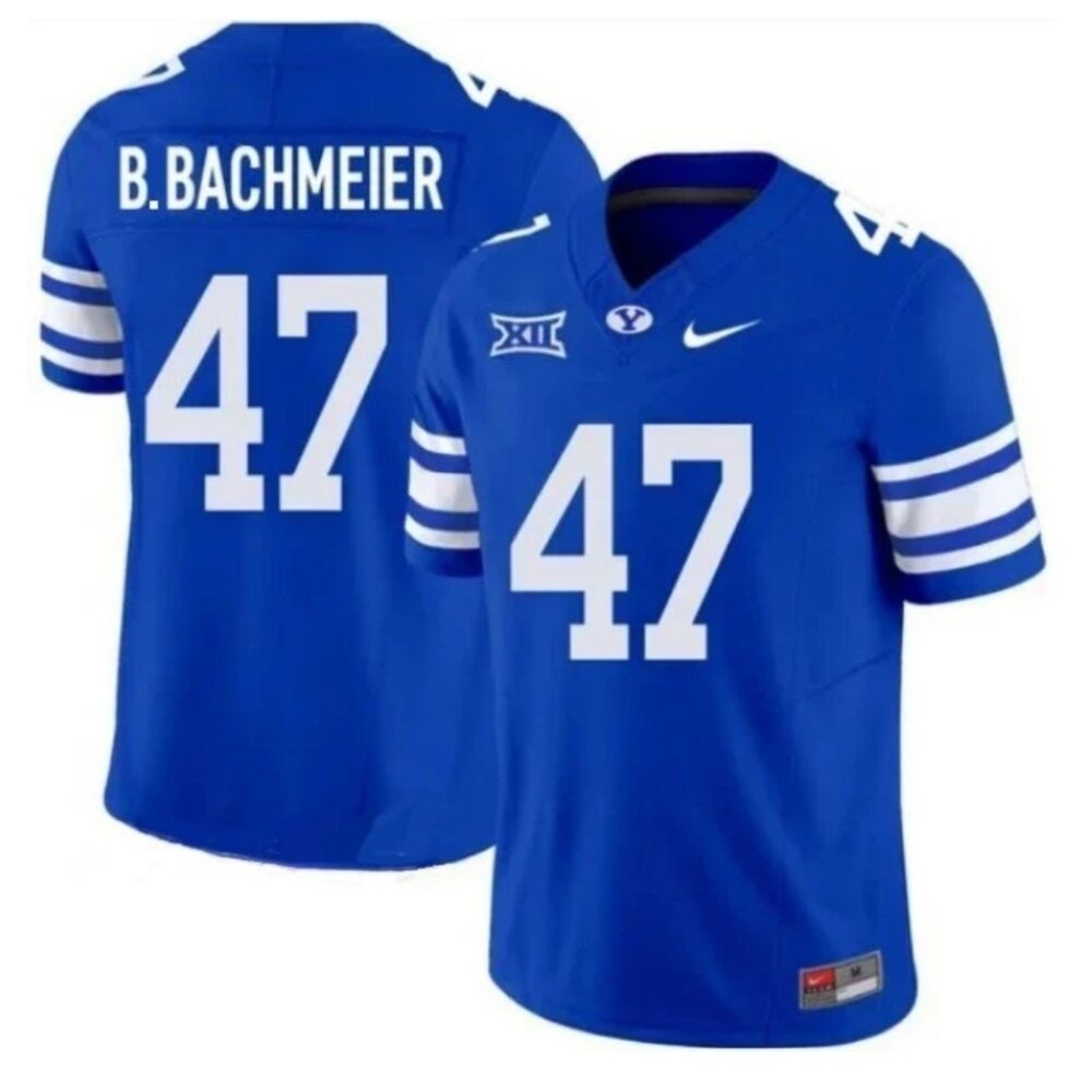 Mens Youths Select Bear Bachmeier Royal Stitched Vapor Jersey Blue